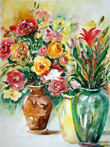 Three vases