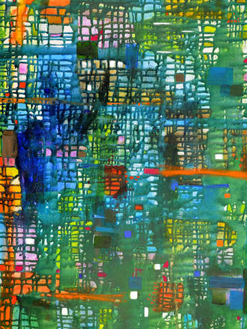 Blue green Grid