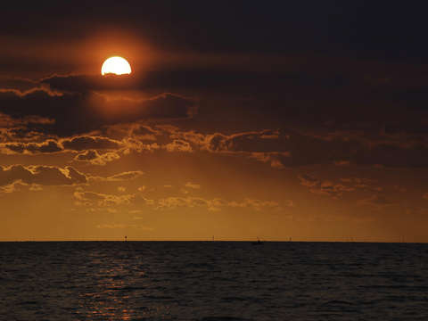 Red sun