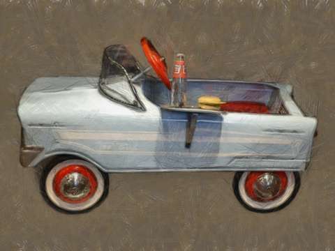 Tee bird pedal car