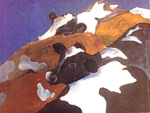 Crowd of cows 2