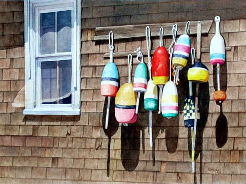 Buoys at bearskin neck iii
