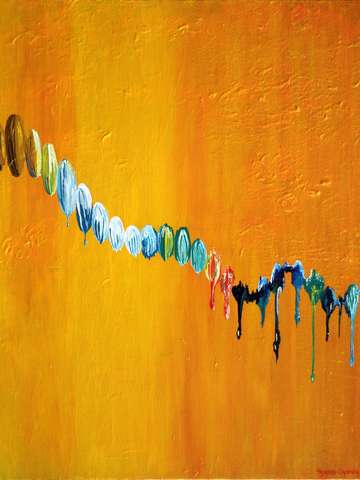 Musical notes in the abstract