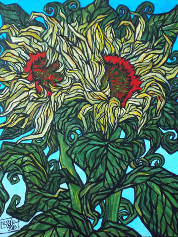 Sunflower sisters