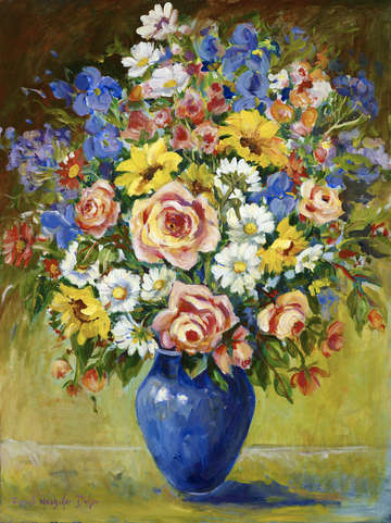 The blue vase