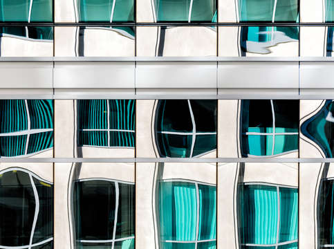 Reflections from marina park