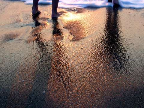 Feet and sand