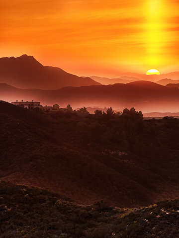 California sunset