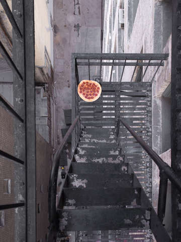 Fire escape pizza