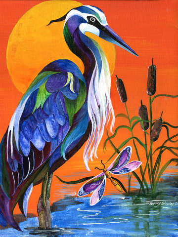 Heron blue
