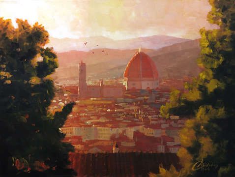 Florence italy the duomo from a distance