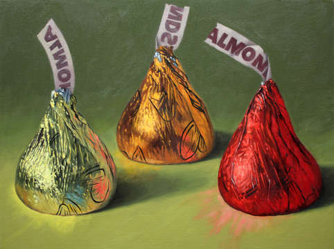 Three almond kisses