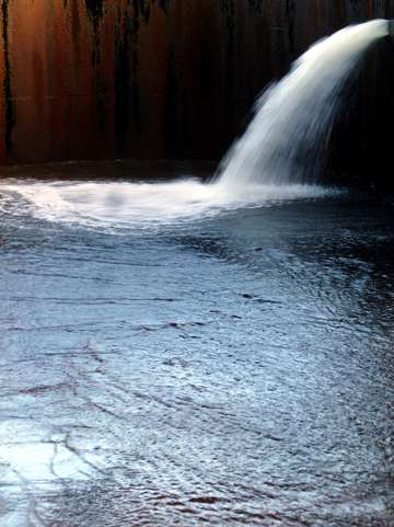 rushing water