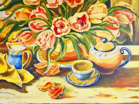 Orange tea service 2