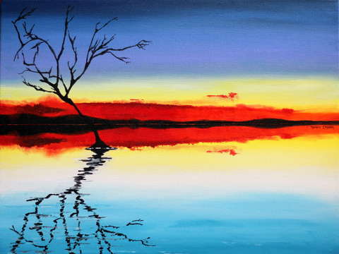 Sky on fire