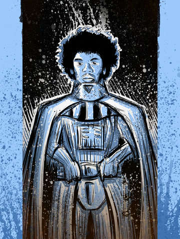 Darth hendrix in blue