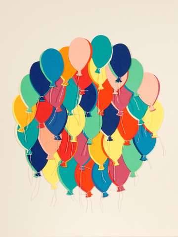 Cluster of balloons