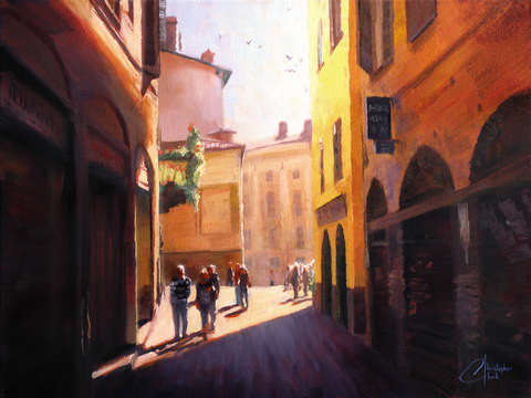 Bergamo italy strolling through the city