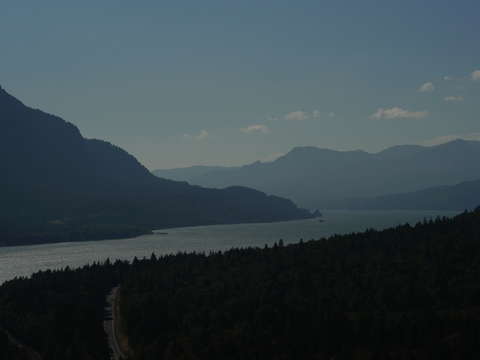 Columbia river from dog mountain