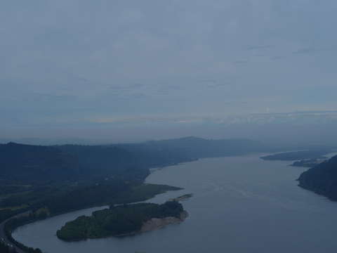 The columbia river from angels rest