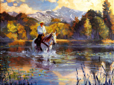Wading upstream