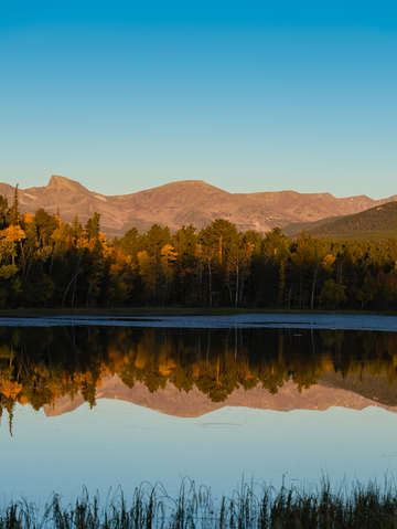 Sunrise over the indian peaks co