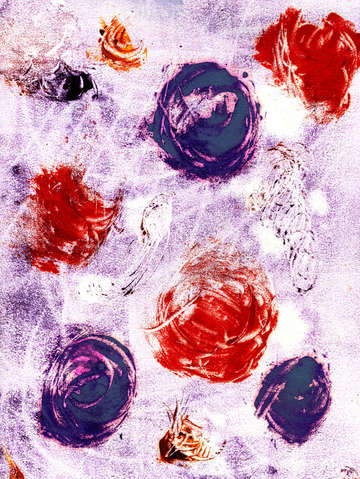 Red and purple yarn
