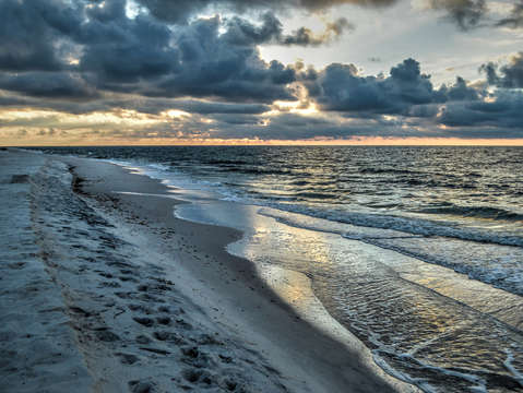 Platinum blue beach
