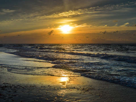 Gulf beach sunrise