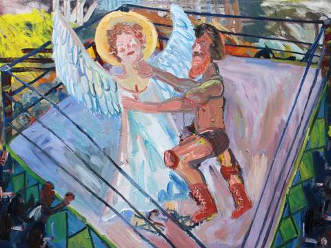 Jacob wrestling the Angel-rematch