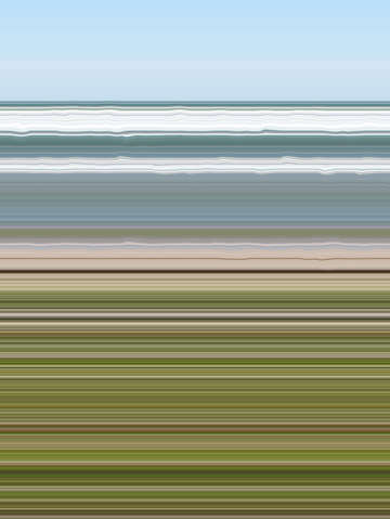 Sky water beach grass