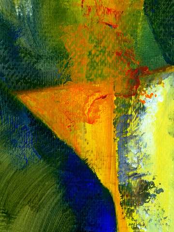 Orange and blue color study