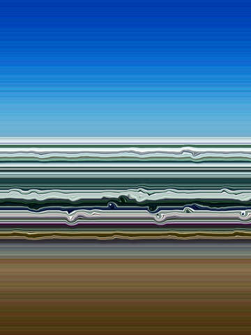 Sky water sand