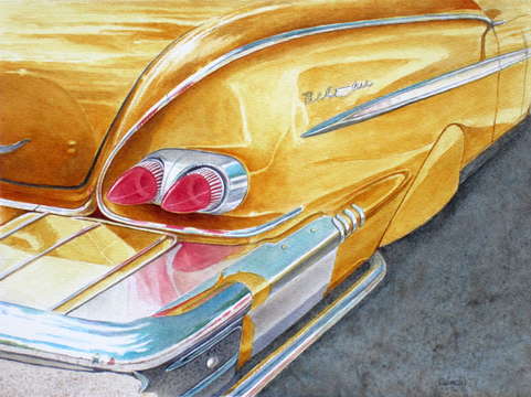 Classic gold 1958 bel air