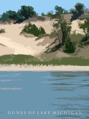 Dunes of lake michigan