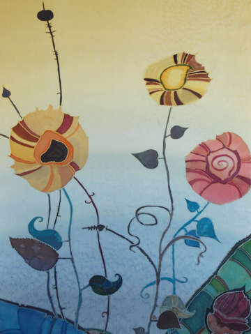Silk in the song of flowers