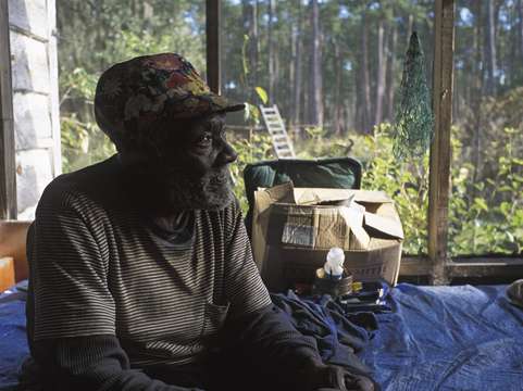 Mr hicks on front porch