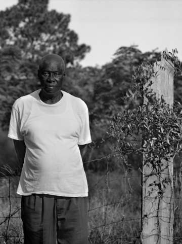 Earl walker by fence