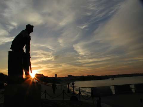 Sunrise on the gloucestrer fisherman