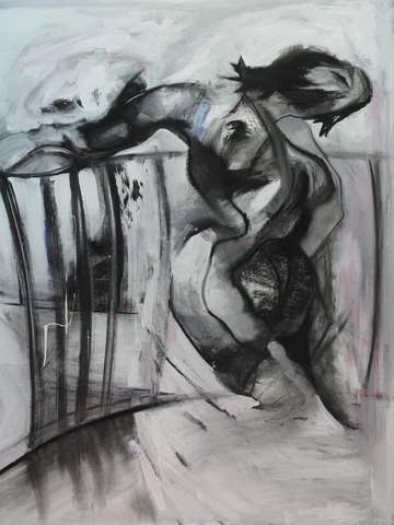 Woman waits