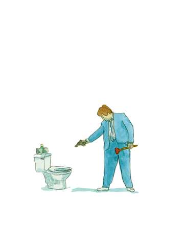 Broken toilet
