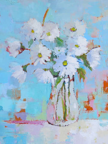 A bunch of daisies