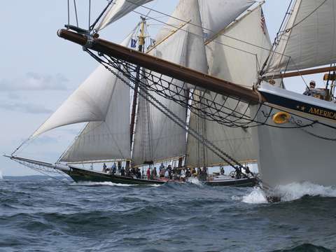 Schooner american eagle thomas e lannon in glouces