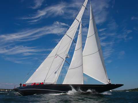 J class hanuman races in newport bucket regatta