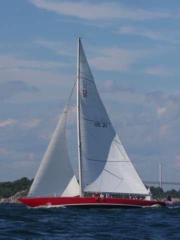 12 Meter America's Cup in Newport Harbor