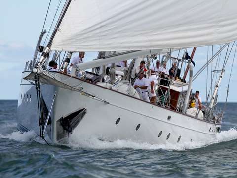 Yacht gloria in newport regatta