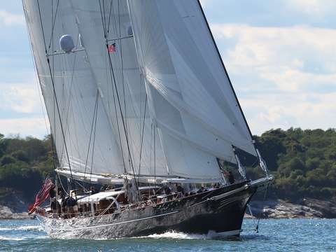 Yacht meteor in newport