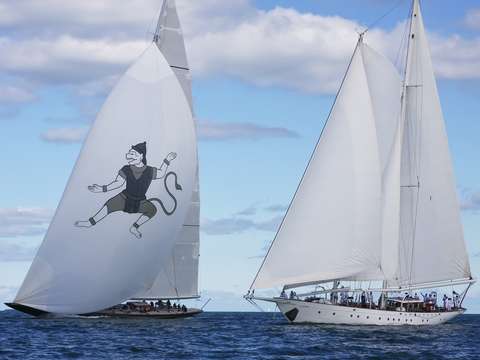 Yachts hanuman gloria battled it out in newport