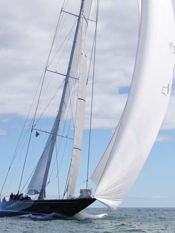Yacht hanuman in newport