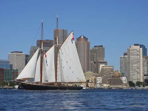 Blue nose arrives in boston